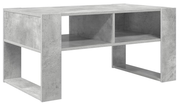 Dohányzóasztal tárolóval Beton Szürke 92 x 53 x 45 cm Faanyag