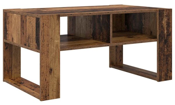 Dohányzóasztal tárolóval Öreg fa 92 x 53 x 45 cm Faanyag