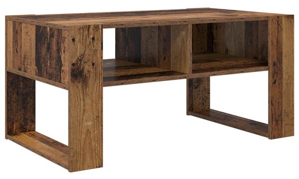 Dohányzóasztal tárolóval Öreg fa 92 x 53 x 45 cm Faanyag