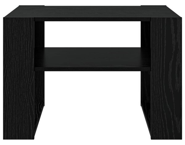 Dohányzóasztal Fekete tölgy 66 x 53 x 45 cm Szerelt Fa