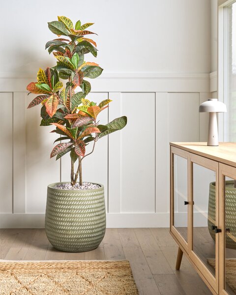 Virágcserép LIVADIA 39 cm Olivazöld