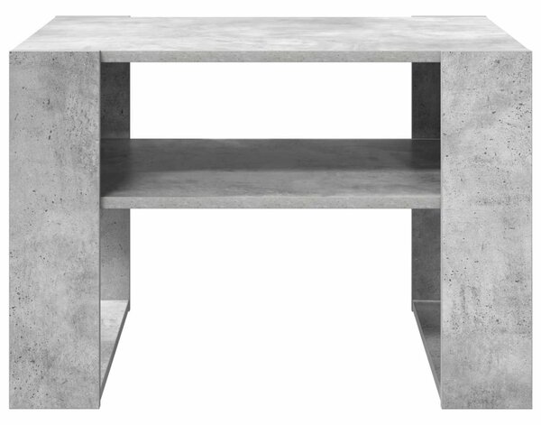 Dohányzóasztal tárolóval Beton Szürke 66 x 53 x 45 cm Faanyag