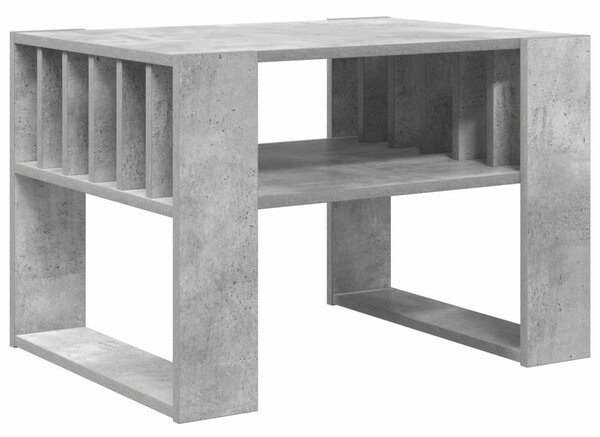 Dohányzóasztal Beton Szürke 66 x 49,5 x 45 cm Faanyag