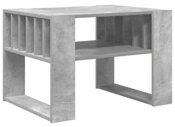 Dohányzóasztal Beton Szürke 66 x 49,5 x 45 cm Faanyag