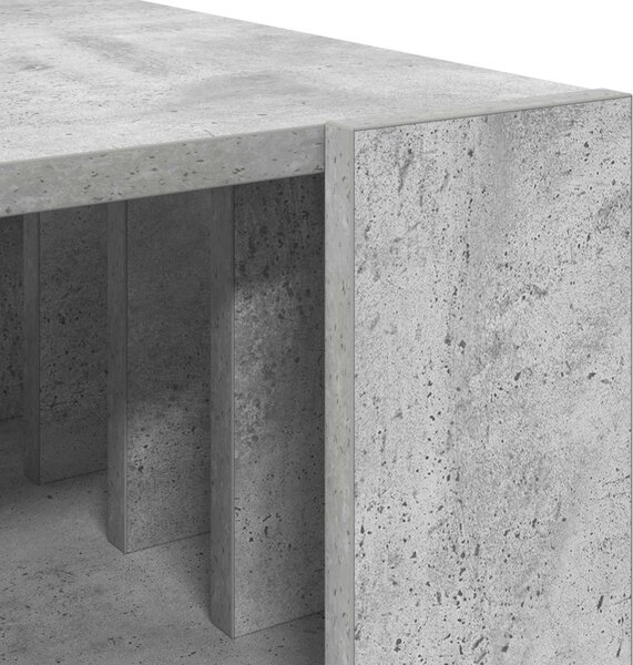 Dohányzóasztal Beton Szürke 66 x 49,5 x 45 cm Faanyag