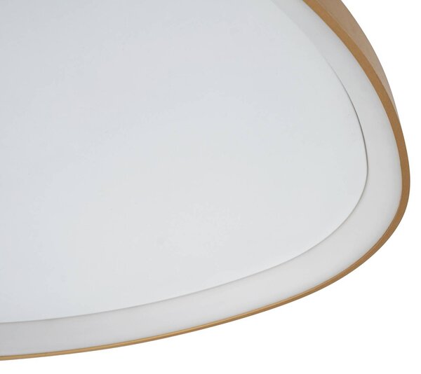 Lucande LED mennyezeti világítás Asken, 61 cm, arany, CCT, dimmelhető, dimmelhető, Sárgaréz / arany, Nappali / Étkező, Alumínium, Modern