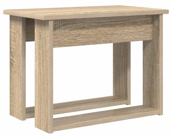 Kávasztal Szett 2 pcs Sonoma tölgy Faanyag