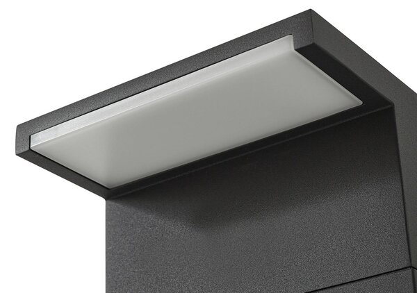 Arcchio LED ösvény világítás Iberion, 90 cm, antracit, fém, Fekete, Alumínium, Modern