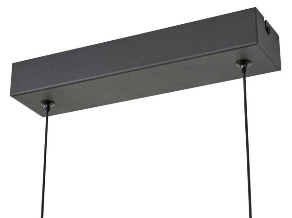 Lucande LED lógó világítás Martis, borostyánszínű, 4 izzós, dimmelhető, dimmelhető, Krém / borostyánsárga, Nappali / Étkező, Üveg, Modern
