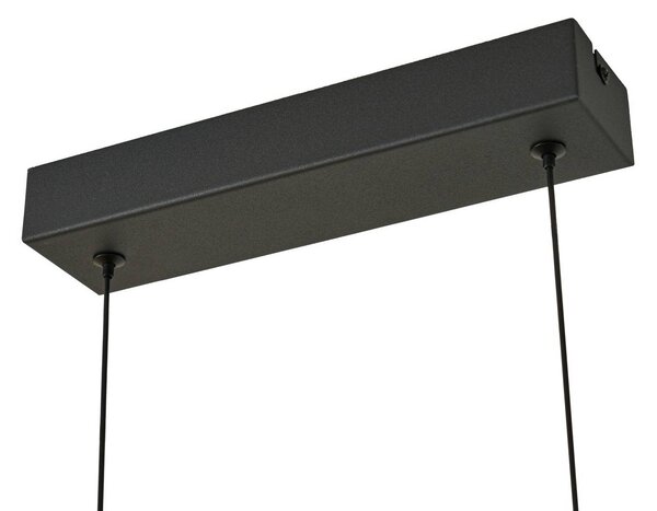 Lucande LED lógó világítás Martis, fekete, 4 izzós, dimmelhető, dimmelhető, Fekete, Nappali / Étkező, Üveg, Modern