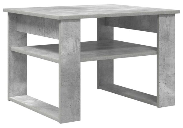 Dohányzóasztal tárolóval Beton Szürke 64 x 54 x 44 cm Faanyag