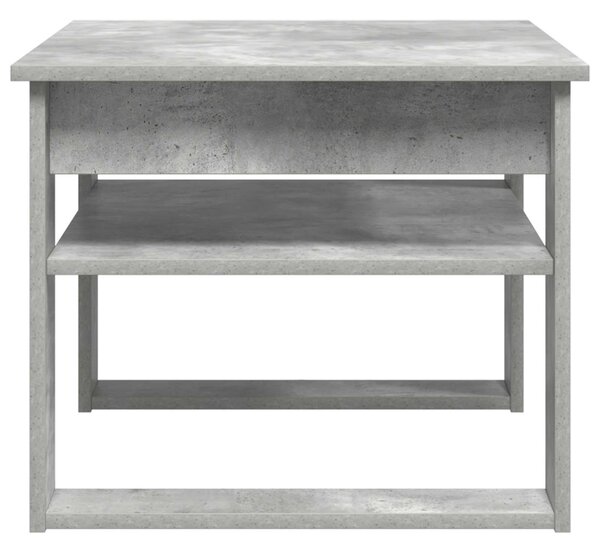 Dohányzóasztal tárolóval Beton Szürke 64 x 54 x 44 cm Faanyag