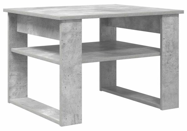 Dohányzóasztal tárolóval Beton Szürke 64 x 54 x 44 cm Faanyag