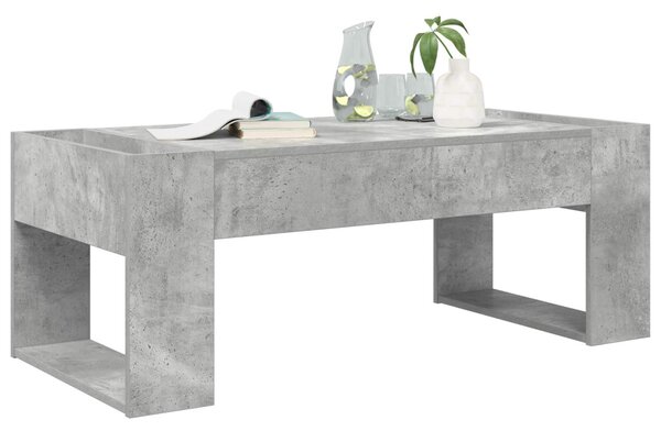 Dohányzóasztal Beton Szürke 110 x 50 x 41 cm Faanyag