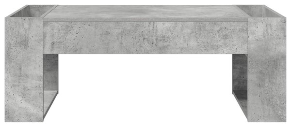 Dohányzóasztal Beton Szürke 110 x 50 x 41 cm Faanyag