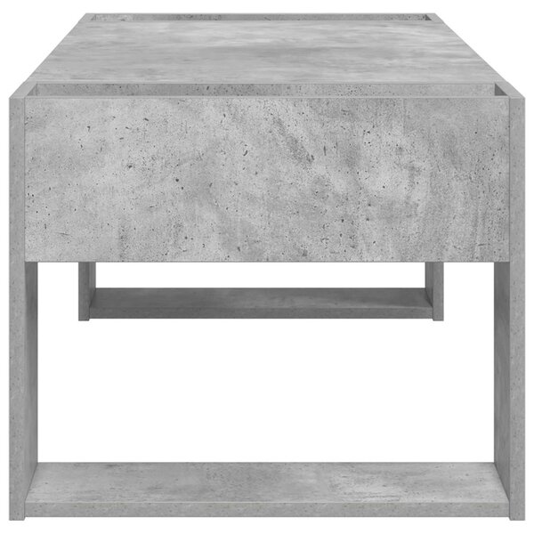 Dohányzóasztal Beton Szürke 110 x 50 x 41 cm Faanyag