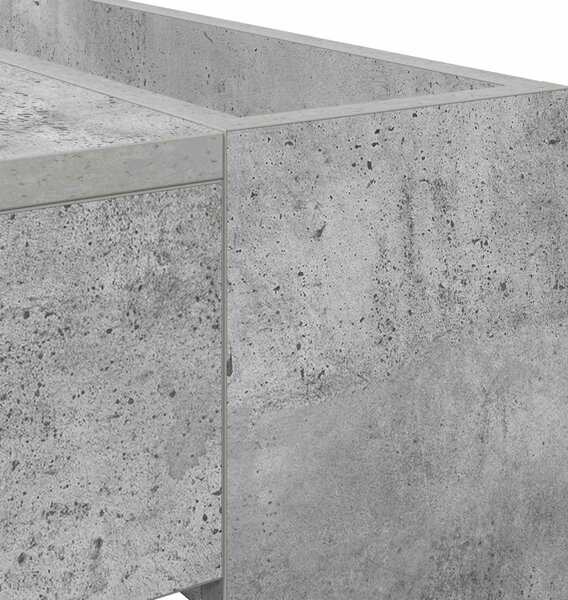 Dohányzóasztal Beton Szürke 110 x 50 x 41 cm Faanyag