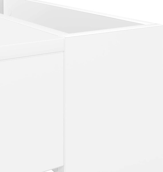Dohányzóasztal Fehér 110 x 50 x 41 cm Faanyag