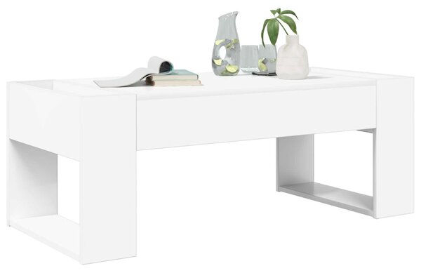 Dohányzóasztal Fehér 110 x 50 x 41 cm Faanyag