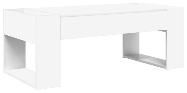 Dohányzóasztal Fehér 110 x 50 x 41 cm Faanyag