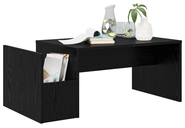 Dohányzóasztal Fekete tölgy 90 x 45 x 35 cm Faanyag