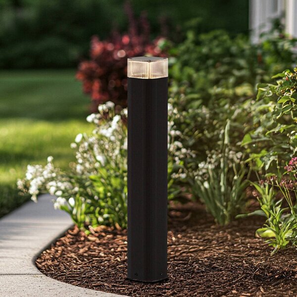 Lindby Halvar ösvény világítás, 50 cm, fekete, IP65, GU10, dimmelhető, Fekete, fém, Modern