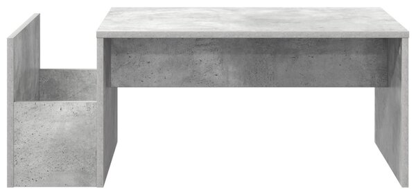 Dohányzóasztal Beton Szürke 90 x 45 x 35 cm Faanyag
