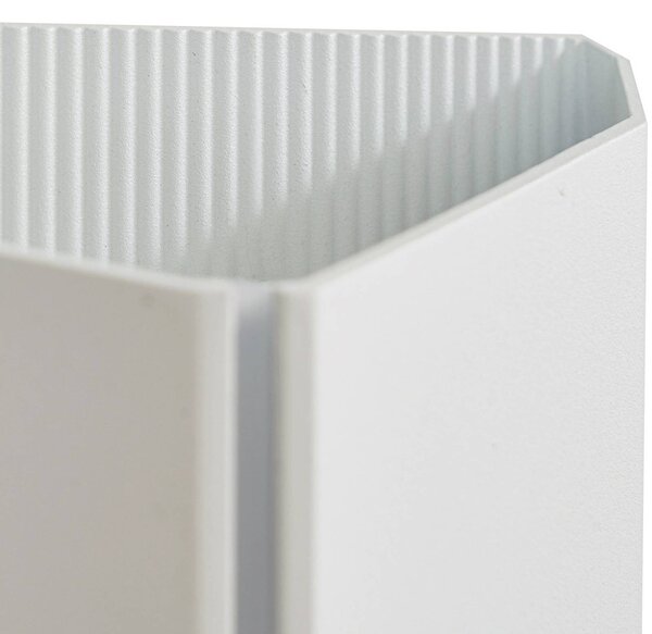 Lindby Anlira LED kültéri fali világítás, fehér, Up & down, IP65, Fehér / opál, fém, Modern