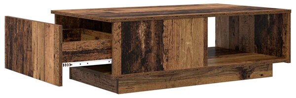 Dohányzóasztal fiókkal Öreg fa 95 x 55 x 31 cm Faanyag