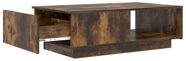 Dohányzóasztal fiókkal Füstölt tölgy 95 x 55 x 31 cm Faanyag