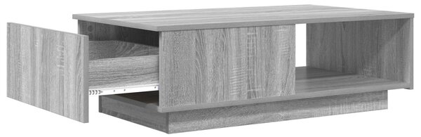 Dohányzóasztal fiókkal Szürke Sonoma 95 x 55 x 31 cm Faanyag