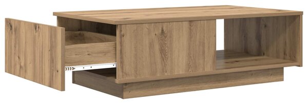 Dohányzóasztal fiókkal Artisan tölgy 95 x 55 x 31 cm Faanyag