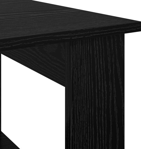 Dohányzóasztal Fekete tölgy 72 x 50 x 50 cm Faanyag