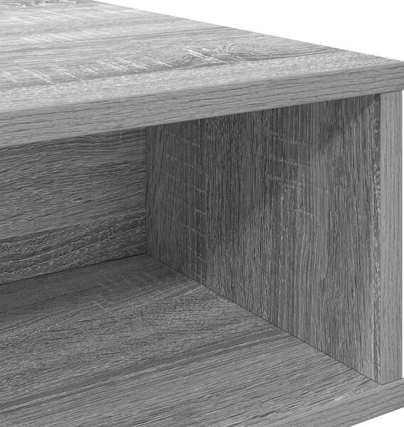 Dohányzóasztal Szürke Sonoma 105 x 50 x 32,5 cm Faanyag