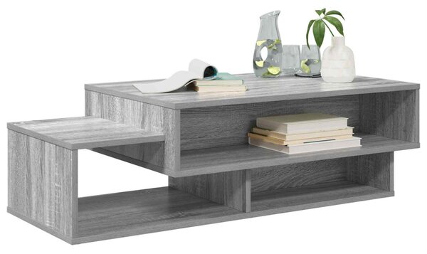 Dohányzóasztal Szürke Sonoma 105 x 50 x 32,5 cm Faanyag