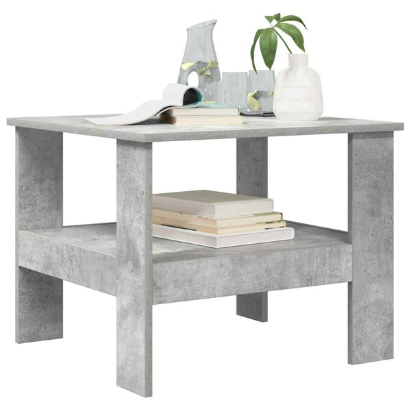 Dohányzóasztal Beton Szürke 57 x 55 x 45 cm Faanyag