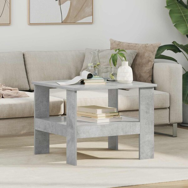 Dohányzóasztal Beton Szürke 57 x 55 x 45 cm Faanyag