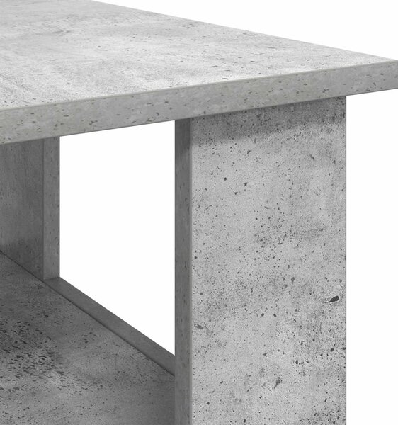 Dohányzóasztal Beton Szürke 90 x 50 x 45 cm Faanyag