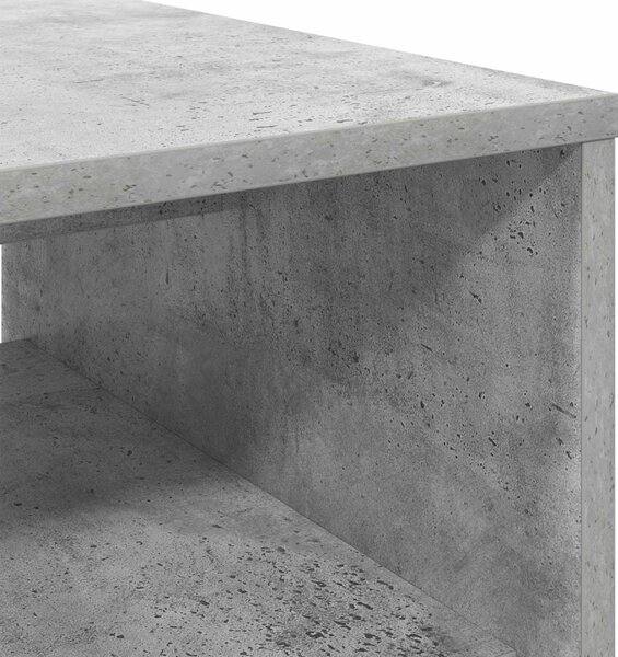 Dohányzóasztal Beton Szürke 80 x 50 x 40 cm Faanyag