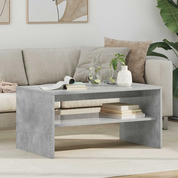 Dohányzóasztal Beton Szürke 80 x 50 x 40 cm Faanyag