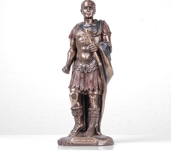 Bronz Julius Caesar Szobor (Hidegen öntött bronz) Görög Római ajándék