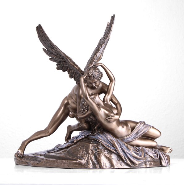 Ámor és Psziché Bronz Szobor (Antonio Canova - Hidegen öntött bronz)