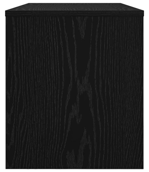 TV szekrény 80 x 35 x 40 cm Fekete tölgy Szerelt Fa