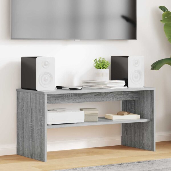 TV szekrény 80 x 35 x 40 cm Szürke Sonoma Szerelt Fa