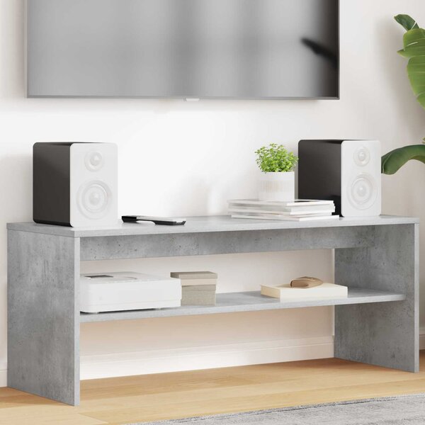 TV szekrény 100 x 35 x 40 cm Beton Szürke Szerelt Fa