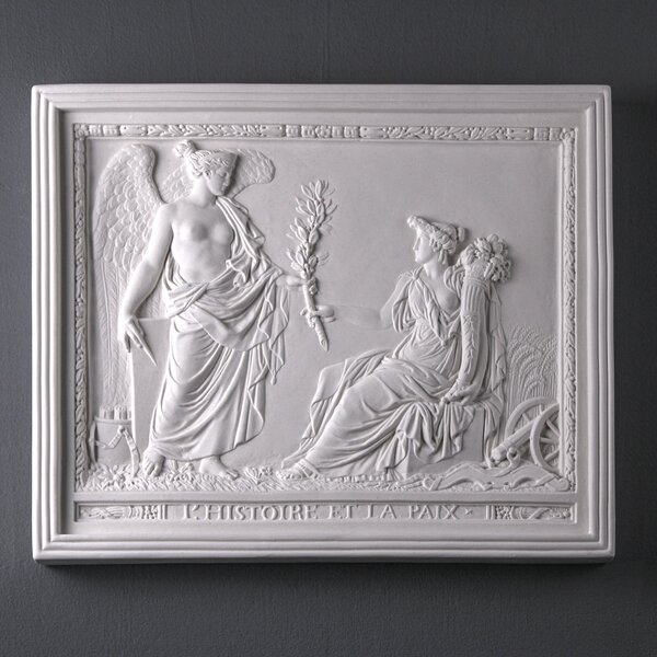 Békét hozó győzelem istennő dombormű márvány szobor