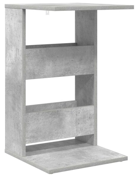 Oldal asztal Beton Szürke 40 x 35 x 60,5 cm Faanyag