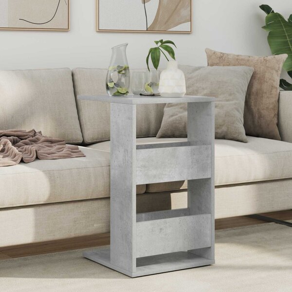 Oldal asztal Beton Szürke 40 x 35 x 60,5 cm Faanyag