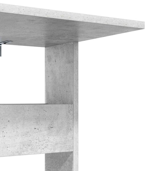 Oldal asztal Beton Szürke 40 x 35 x 60,5 cm Faanyag