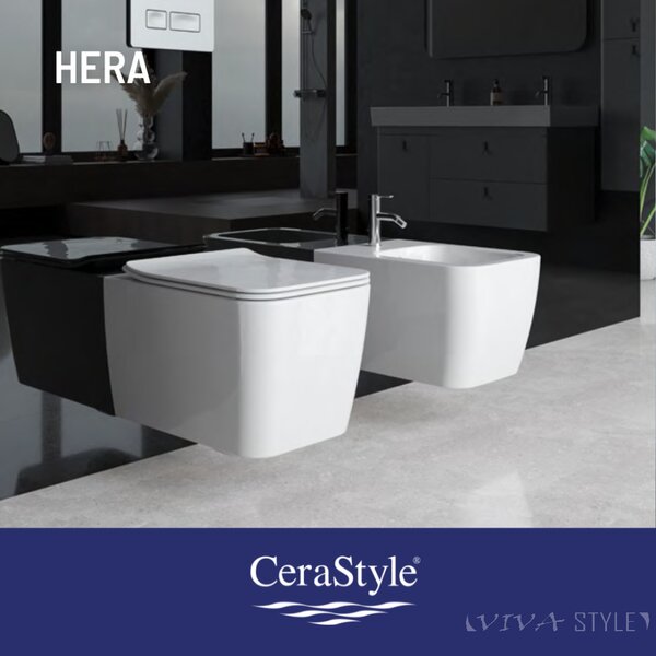 CeraStyle HERA fali WC - rimless - perem nélküli - rejtett rögzítésű - 52 cm